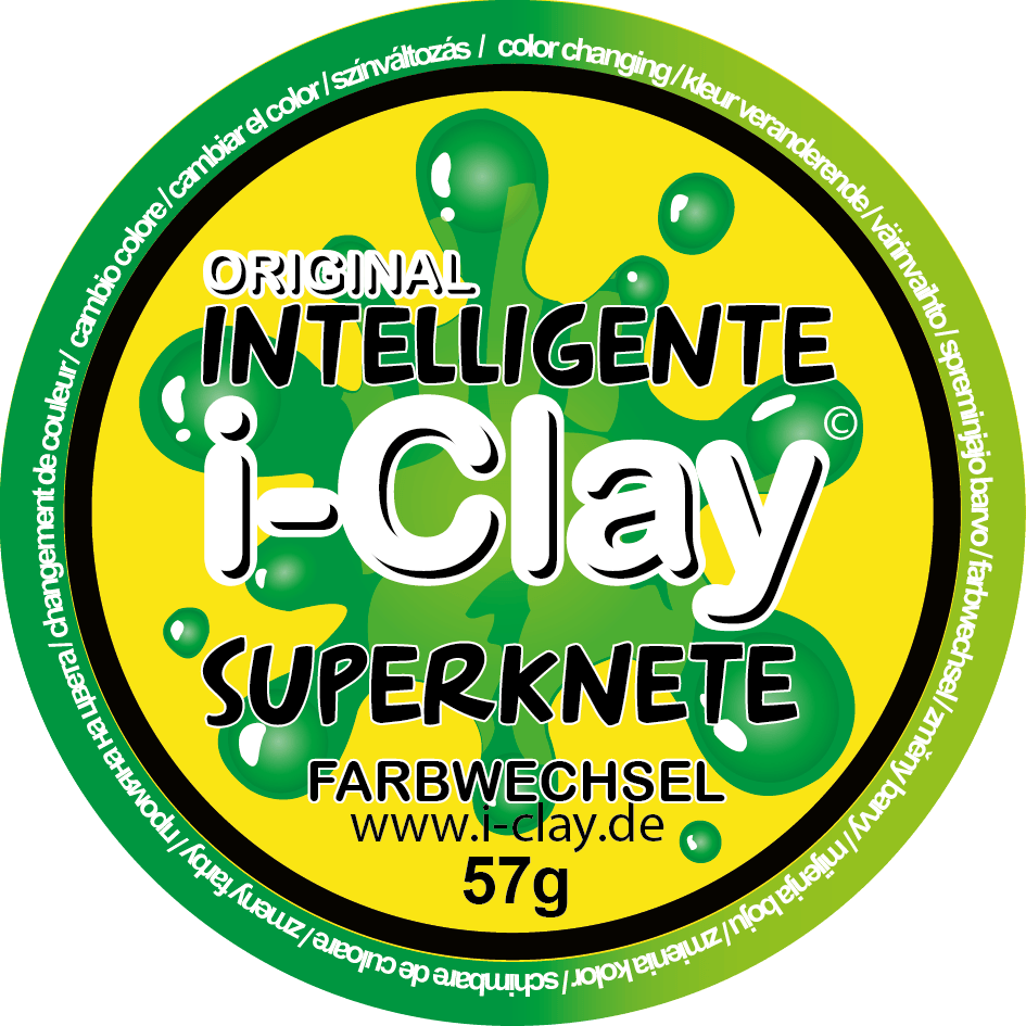 i-Clay intelligente Superknete Perlglanz Grün Zauberknete Knetmasse Knete 